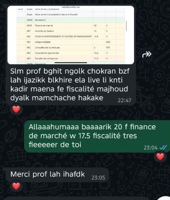 Commentaire Facebook étudiant UnivX