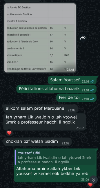 Nouveau commentaire étudiant sur UnivX